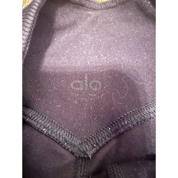 ALO YOGA Black Gray Sheila Alosoft 7/8 Legging Women’s Size Small - Picture 6 of 12